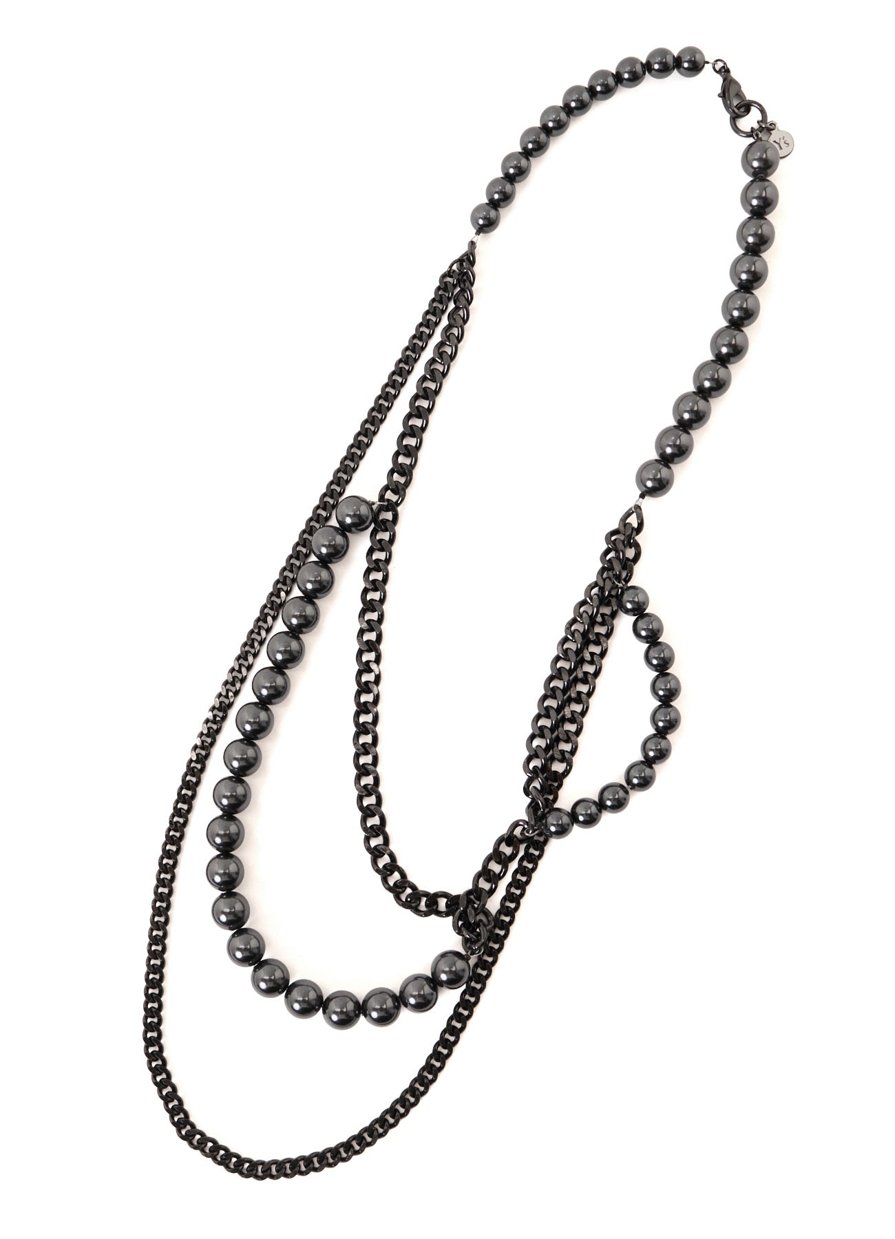 PEARL AND CHAIN NECKLACE
