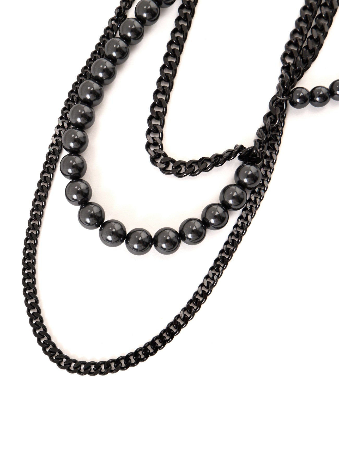 PEARL AND CHAIN NECKLACE