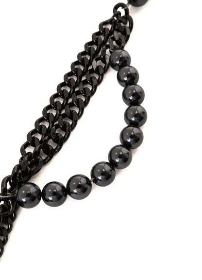 PEARL AND CHAIN NECKLACE