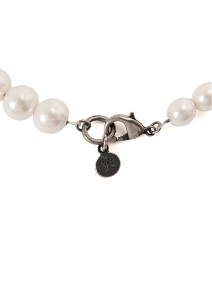 PEARL AND CHAIN LONG NECKLACE