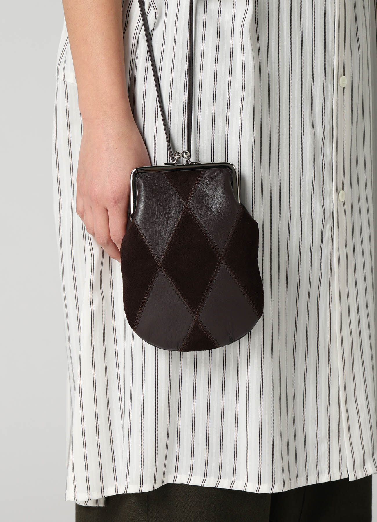 COW LEATHER CLASP NECKLACE
