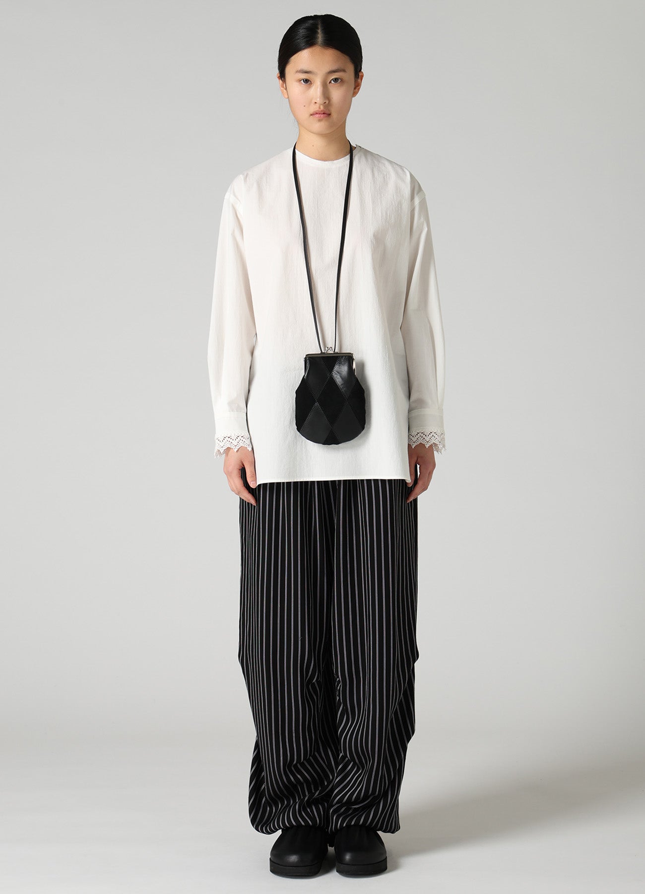 COW LEATHER CLASP NECKLACE