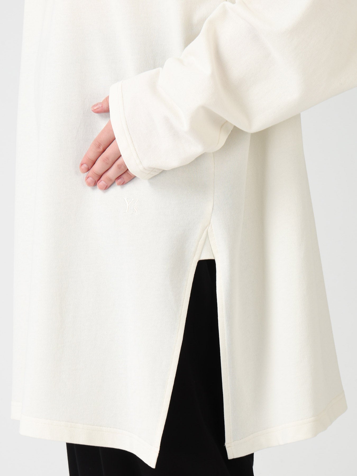 COTTON INLAY PULLOVER