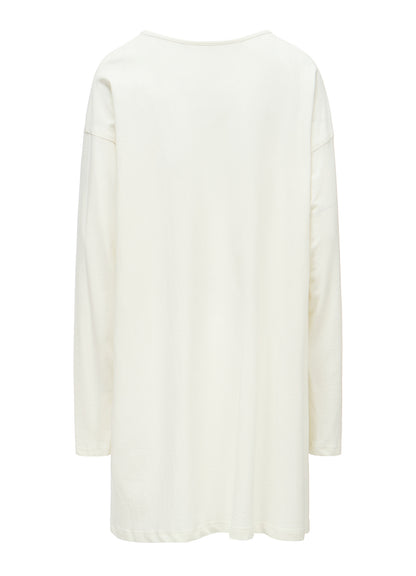 COTTON INLAY PULLOVER