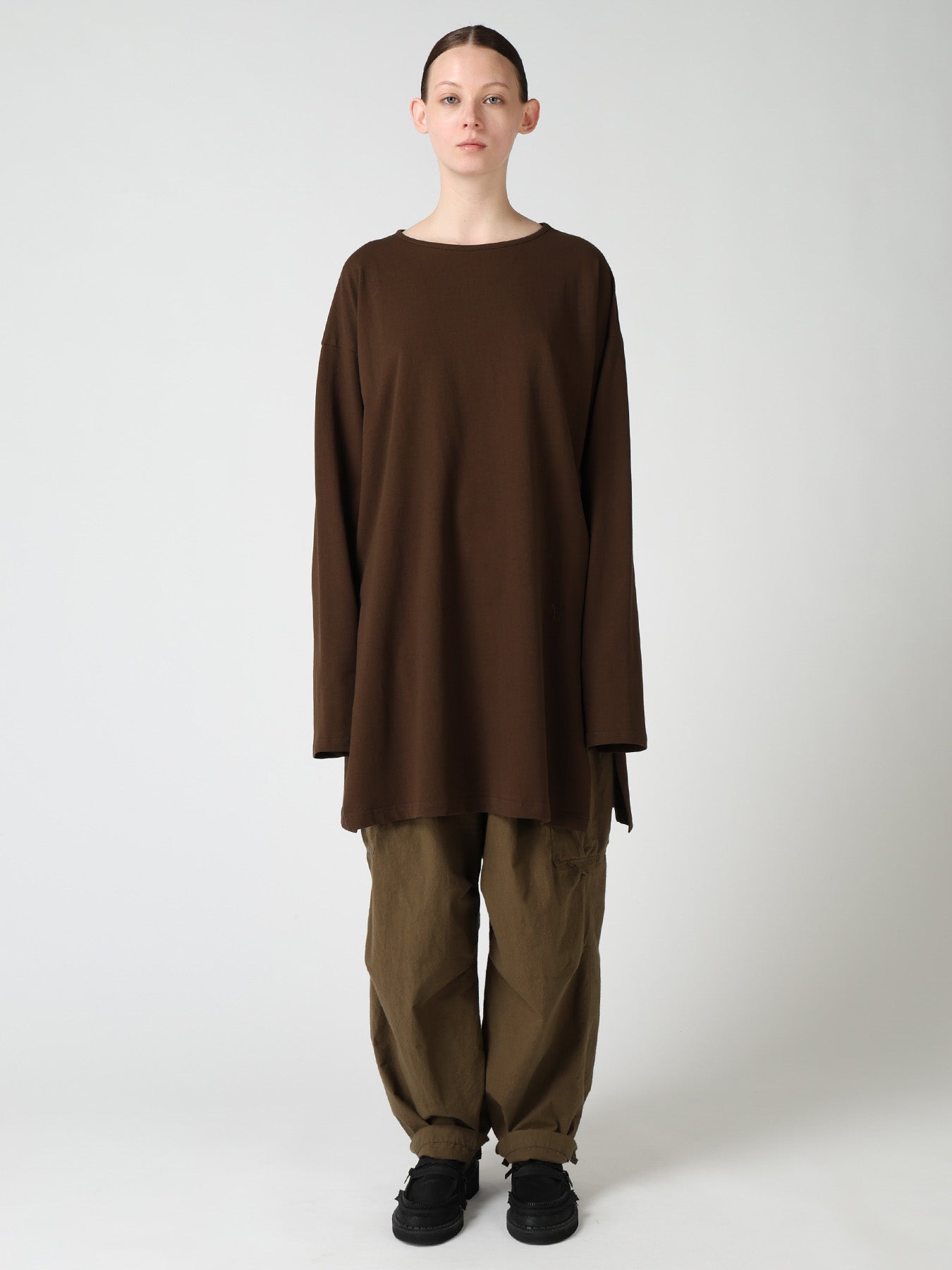 COTTON INLAY PULLOVER