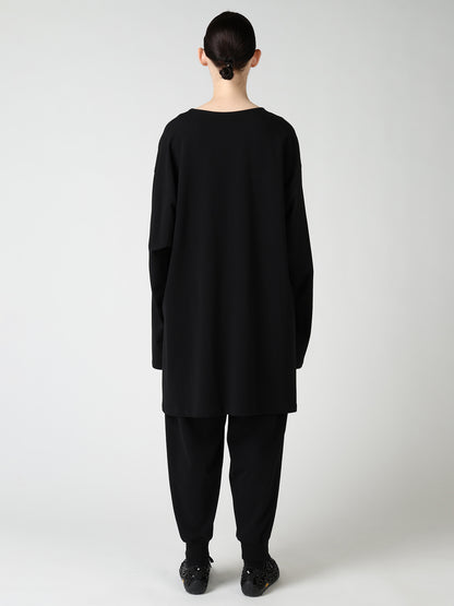 COTTON INLAY PULLOVER