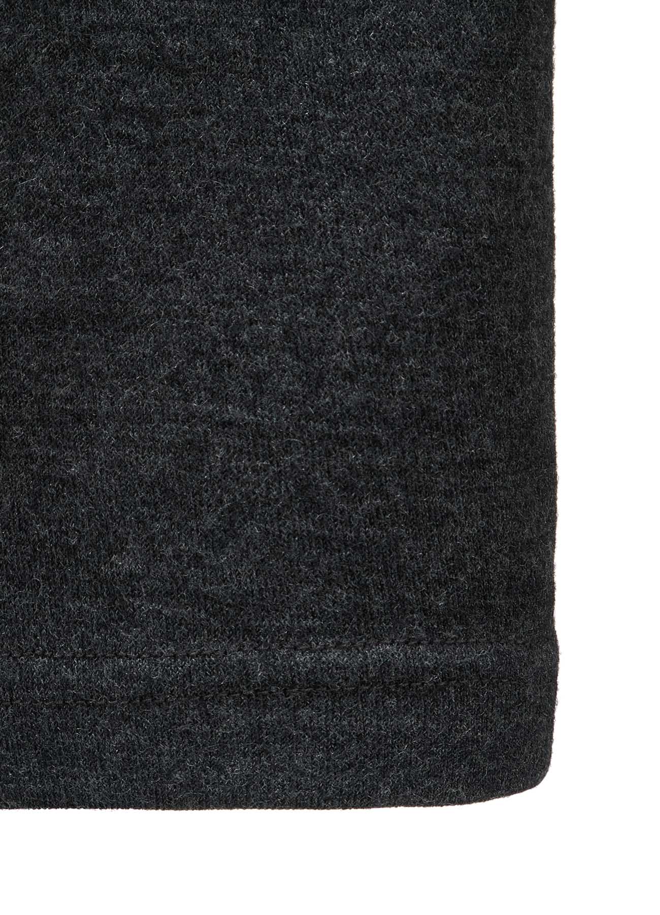 WOOL MILLED WASHABLE JERSEY HIGH NECK PULLOVER