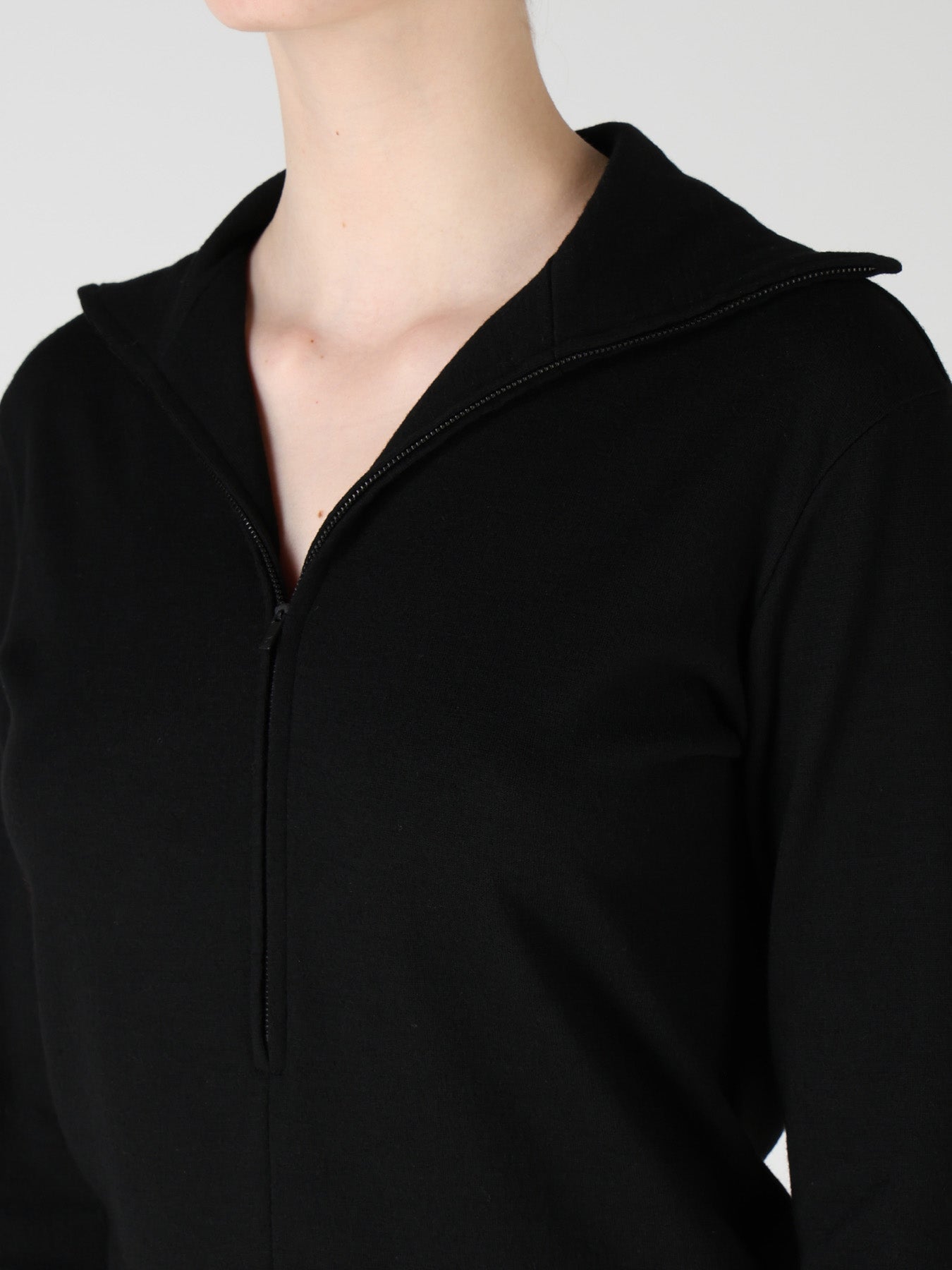 WOOL MILLED WASHABLE JERSEY HIGH NECK PULLOVER – THE SHOP YOHJI