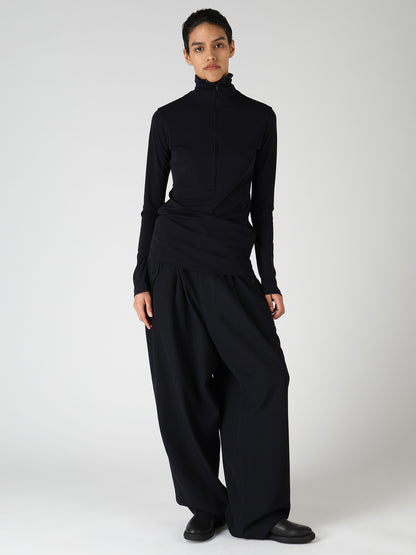 TA/PE DRY ZIP-UP HIGH NECK PULLOVER