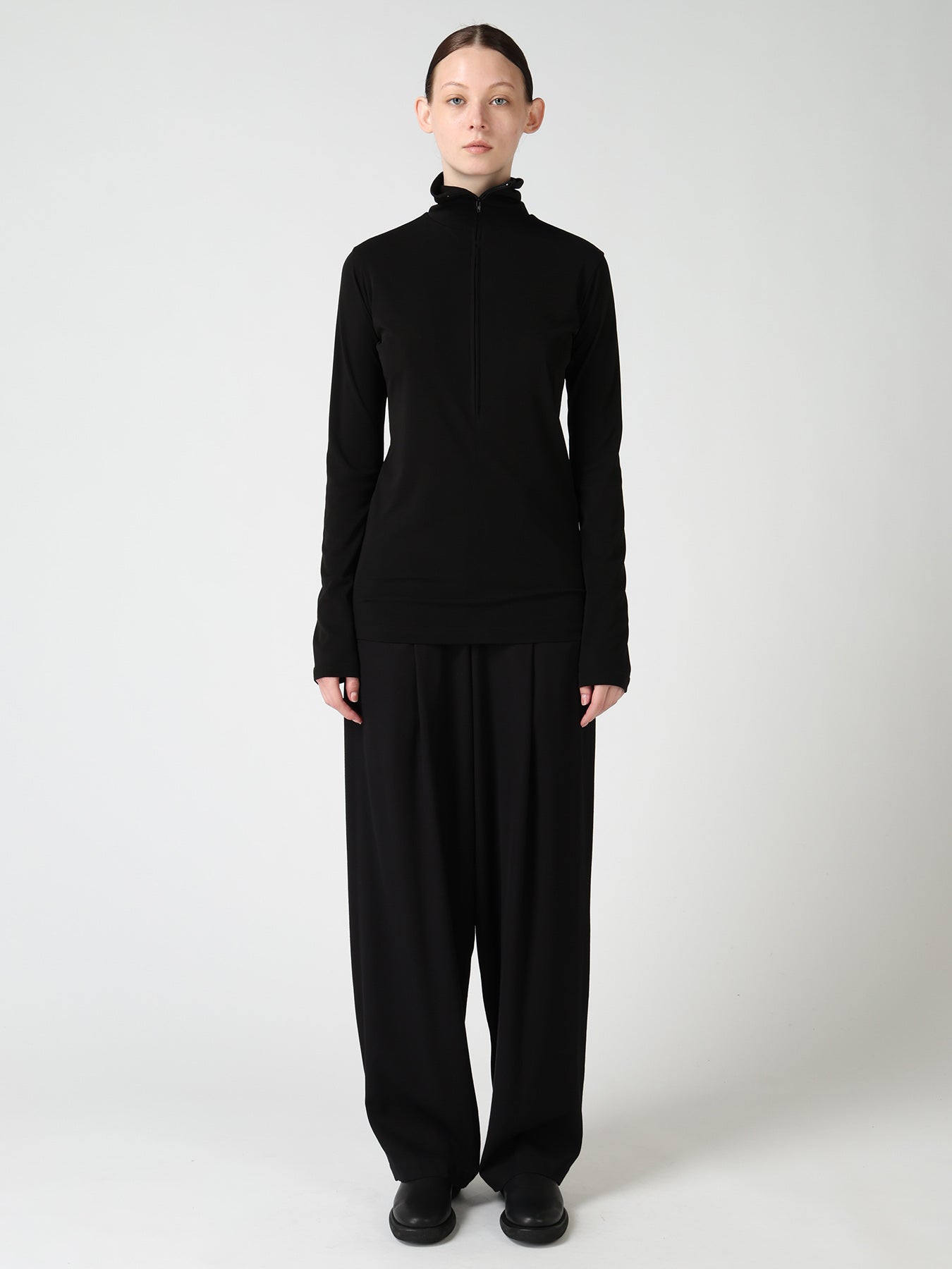 TA/PE DRY ZIP-UP HIGH NECK PULLOVER