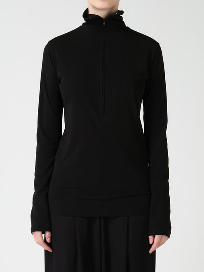 TA/PE DRY ZIP-UP HIGH NECK PULLOVER