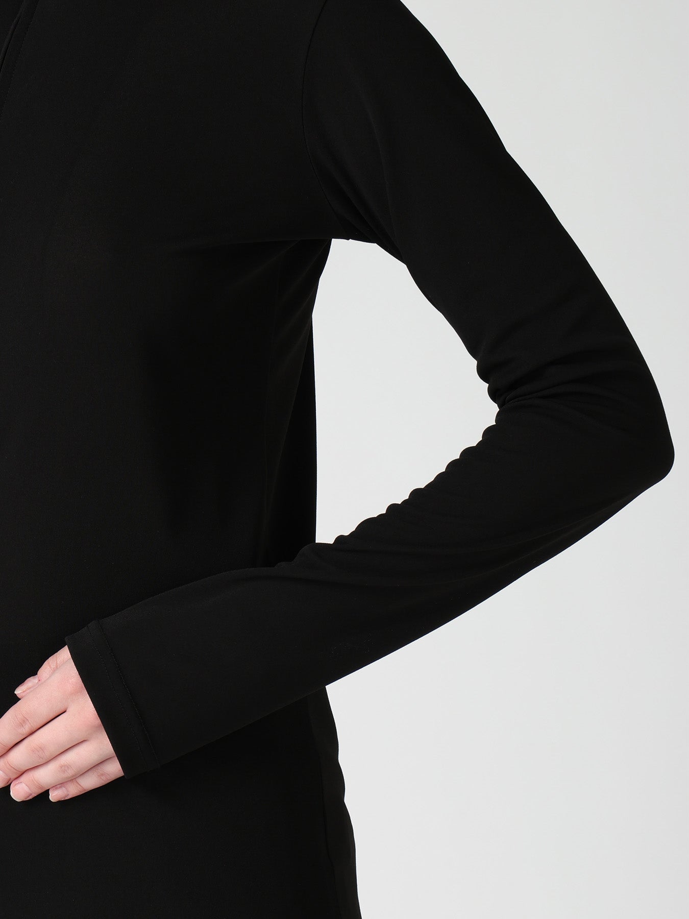 TA/PE DRY ZIP-UP HIGH NECK PULLOVER