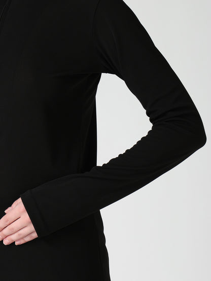 TA/PE DRY ZIP-UP HIGH NECK PULLOVER