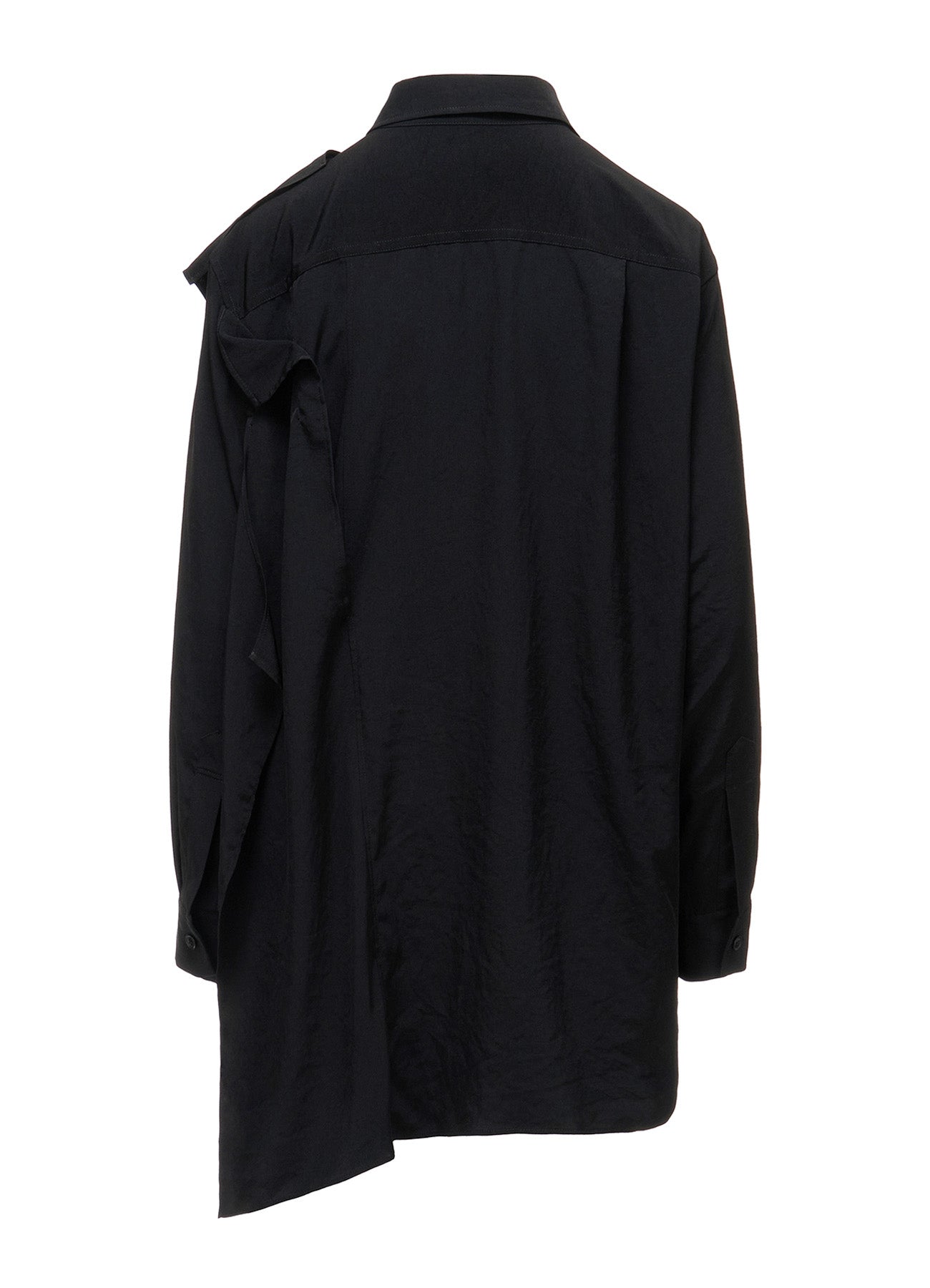 TA/PE CREPE DE CHINE FRONT DOUBLE CLOTH BLOUSE