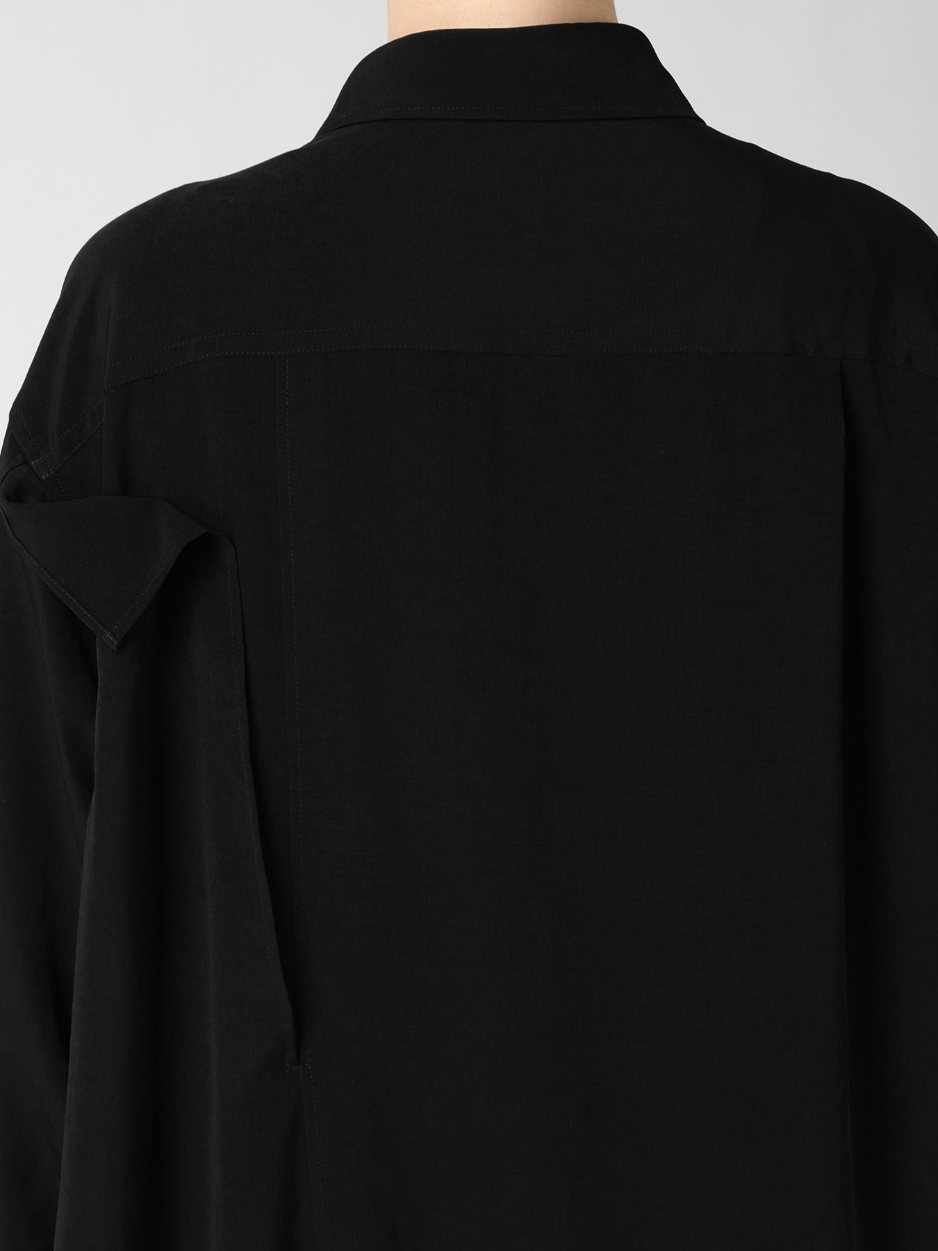 TA/PE CREPE DE CHINE FRONT DOUBLE CLOTH BLOUSE
