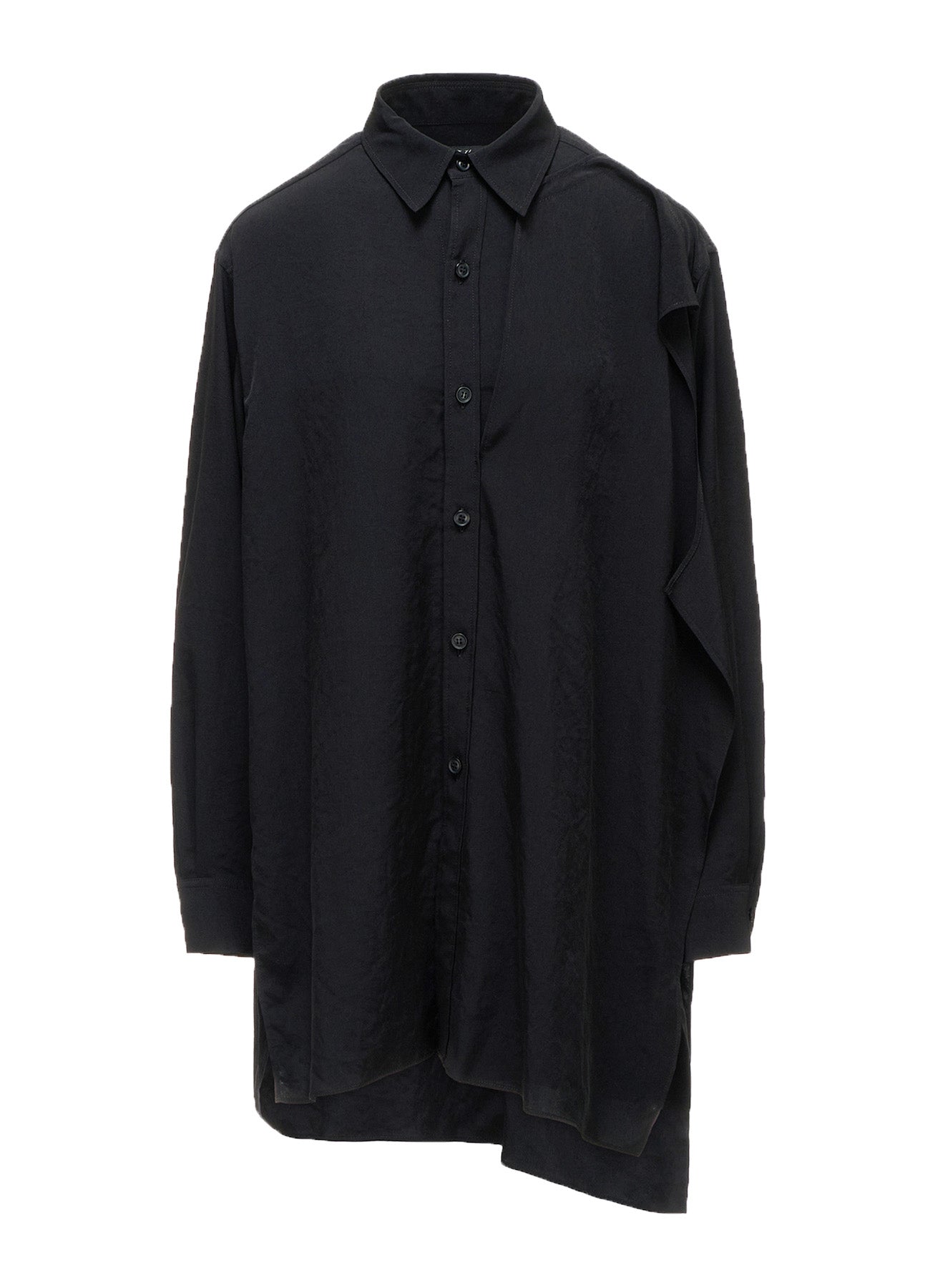 TA/PE CREPE DE CHINE FRONT DOUBLE CLOTH BLOUSE