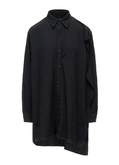 TA/PE CREPE DE CHINE FRONT DOUBLE CLOTH BLOUSE