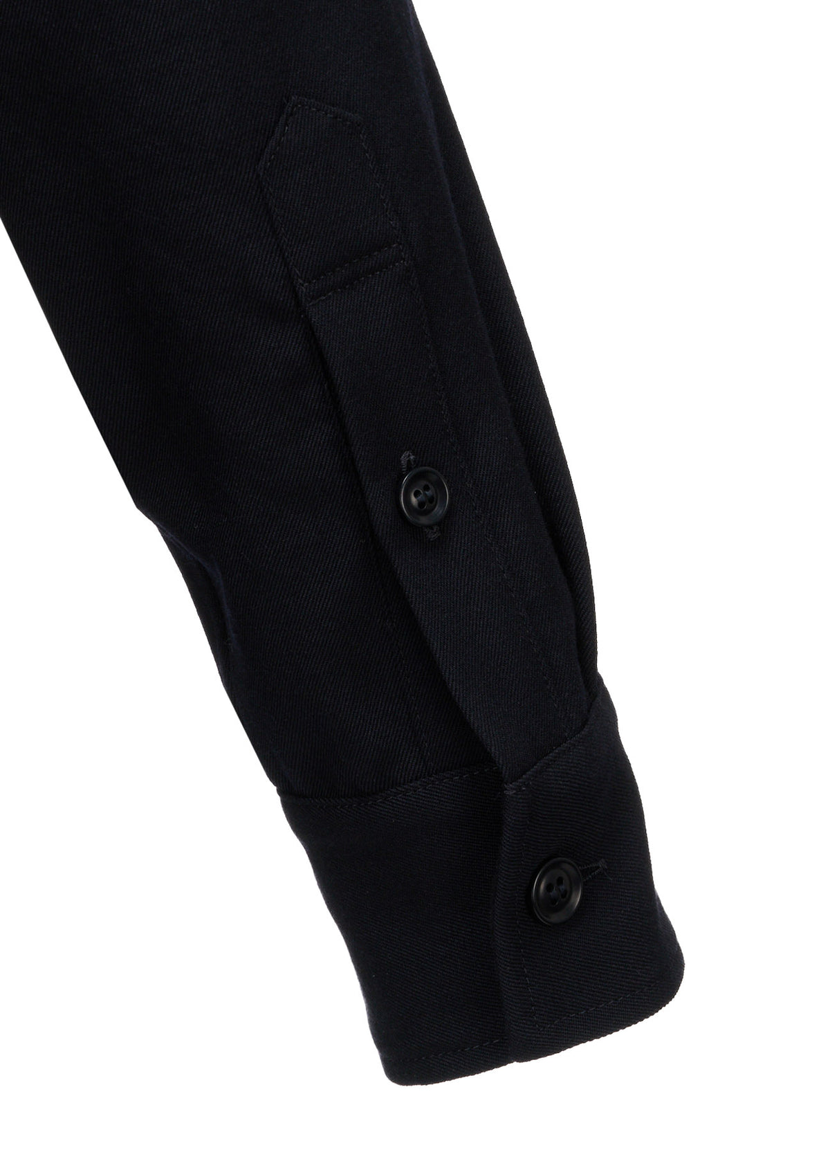 WOOL GABARDINE MILITARY SHIRT