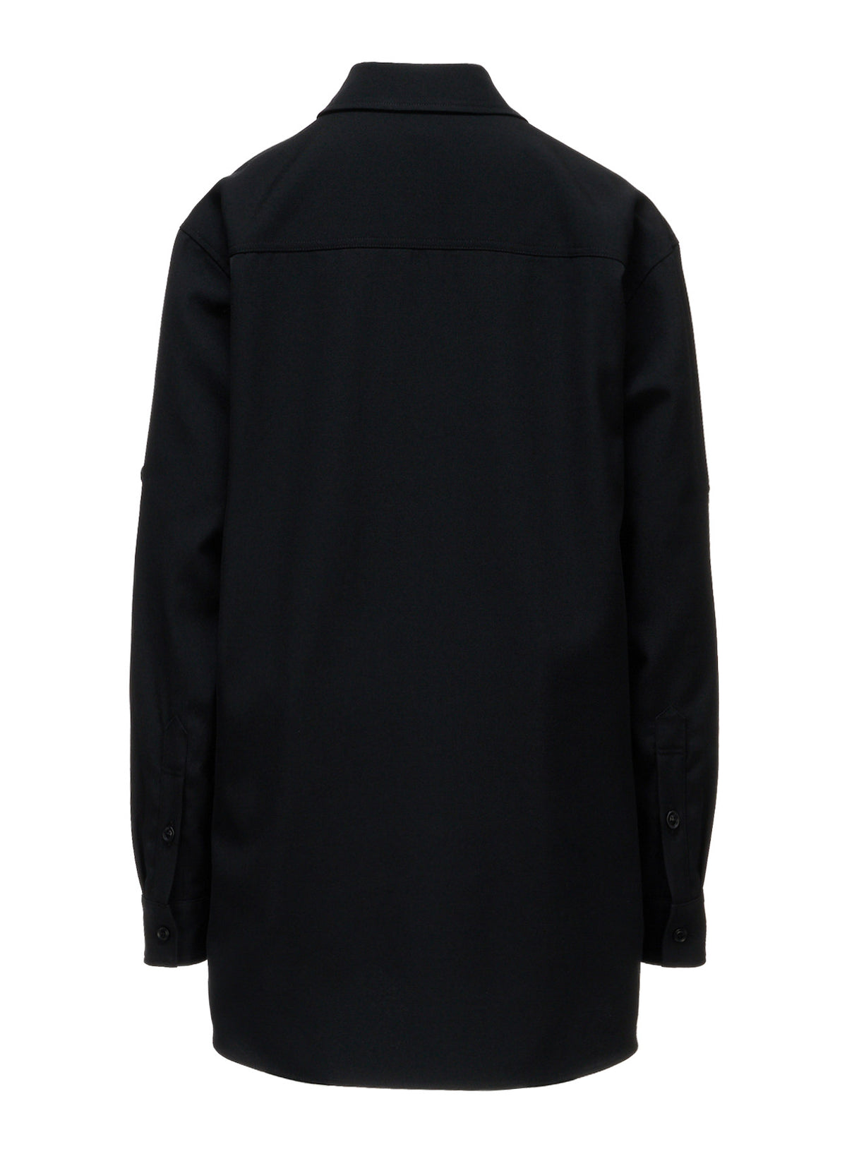 WOOL GABARDINE MILITARY SHIRT