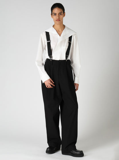 100/2 COTTON BROAD SAILOR COLLAR SHIRT