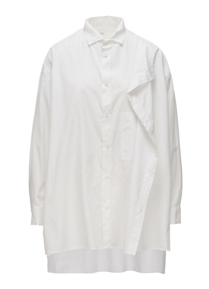 100/2 COTTON BROAD DOUBLE-LAYER BLOUSE