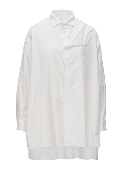 100/2 COTTON BROAD DOUBLE-LAYER BLOUSE