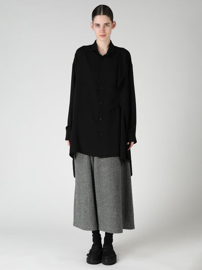 TA/PE GEORGETTE DOUBLE-LAYER BLOUSE