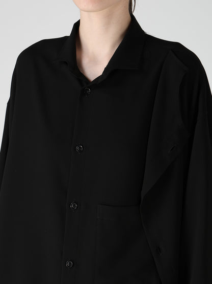 TA/PE GEORGETTE DOUBLE-LAYER BLOUSE
