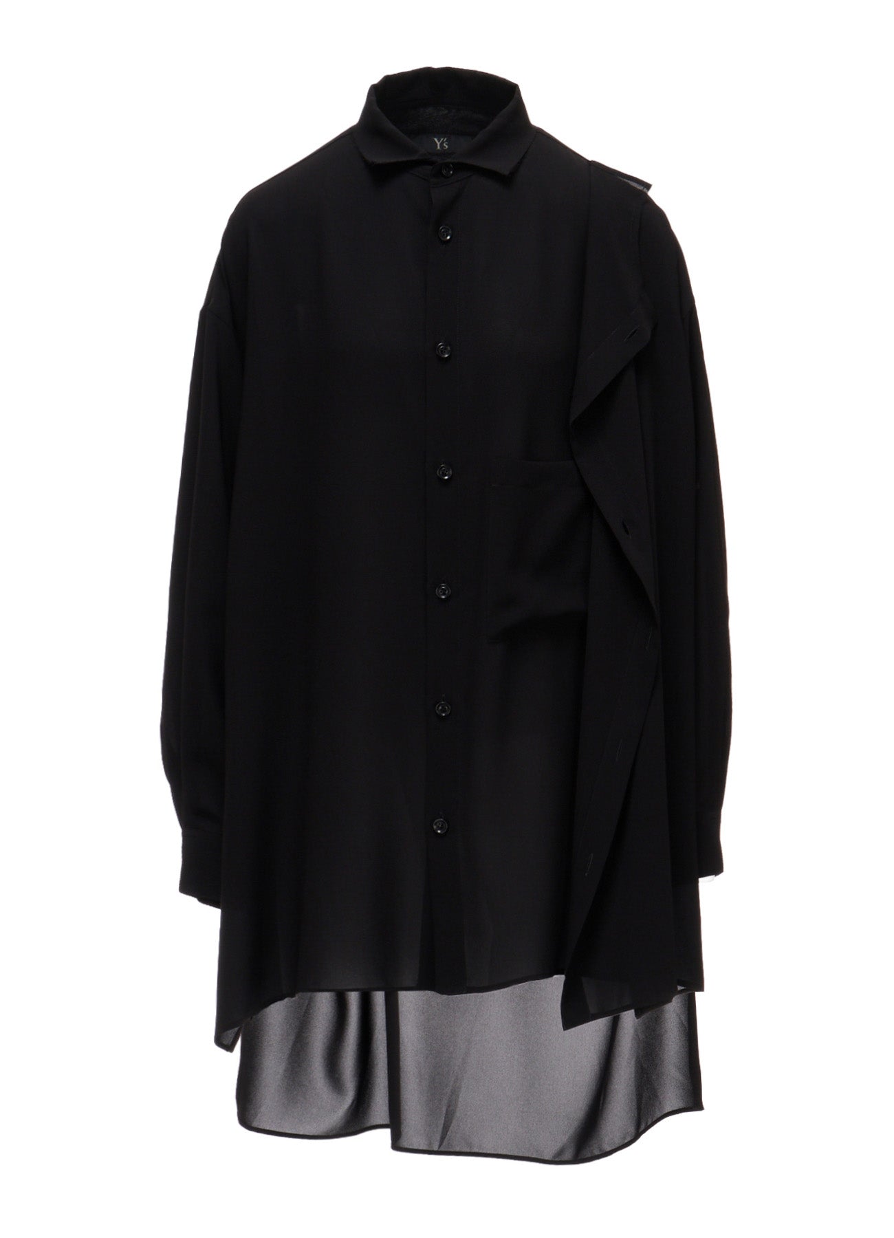 TA/PE GEORGETTE DOUBLE-LAYER BLOUSE – THE SHOP YOHJI YAMAMOTO