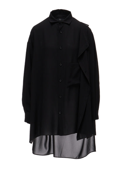 TA/PE GEORGETTE DOUBLE-LAYER BLOUSE