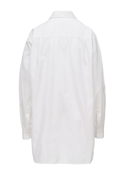 100/2 COTTON BROAD SHIFTED PANEL BLOUSE