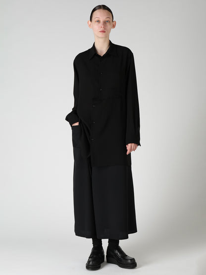 TA/PE GEORGETTE SHIFTED PANEL BLOUSE