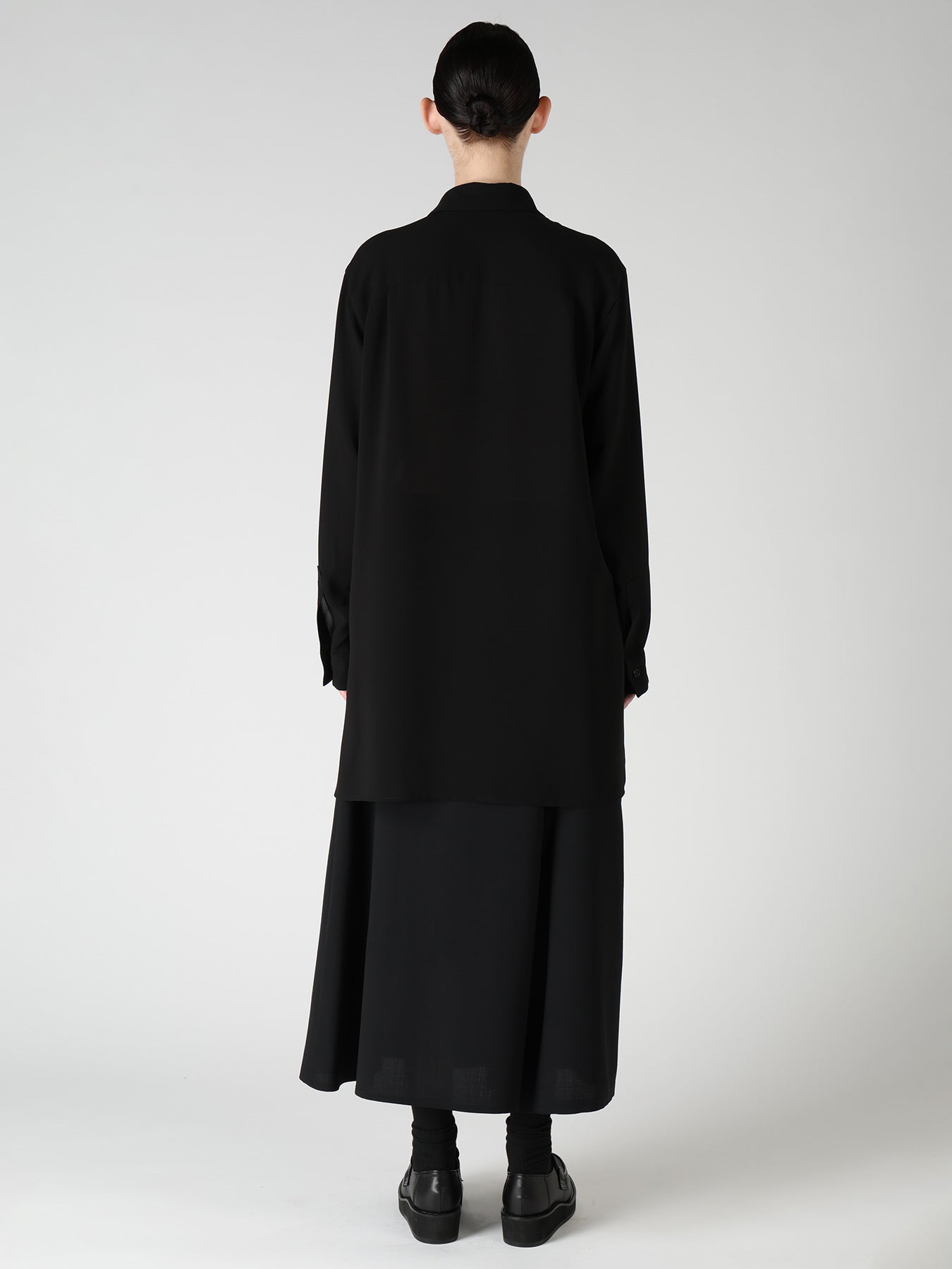 TA/PE GEORGETTE SHIFTED PANEL BLOUSE