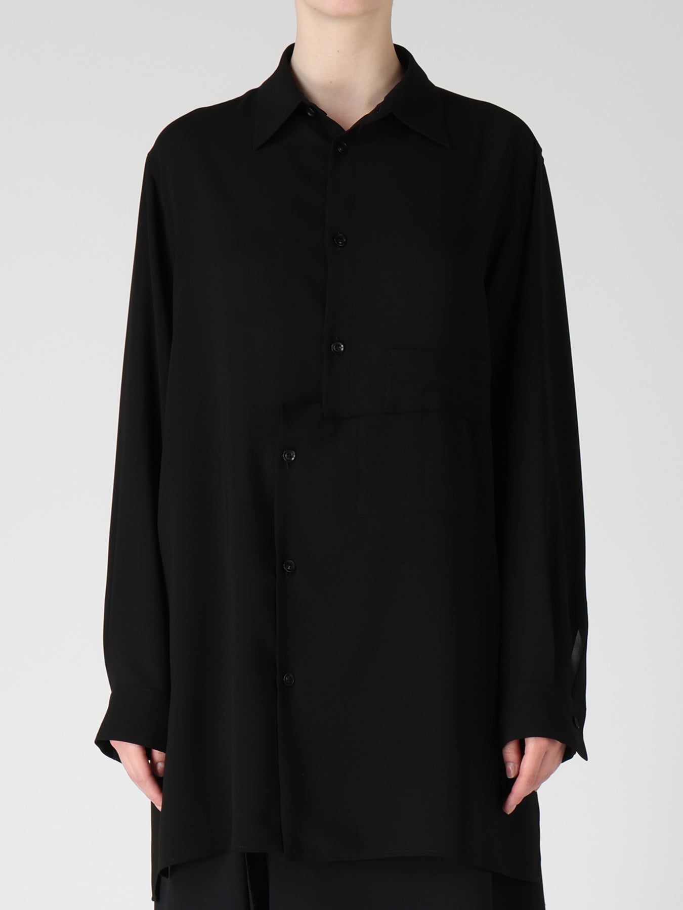TA/PE GEORGETTE SHIFTED PANEL BLOUSE