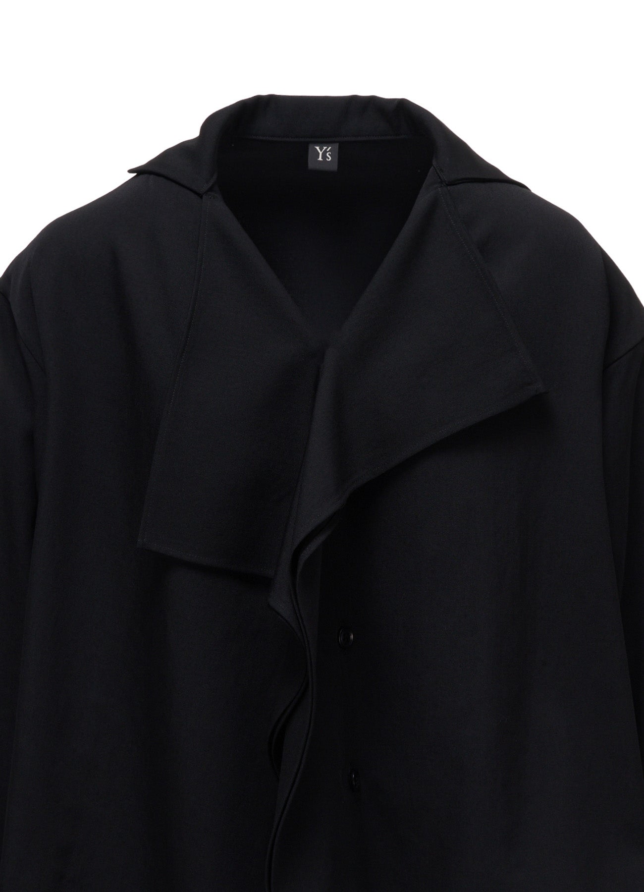 WOOL GABARDINE DRAPE BLOUSE – THE SHOP YOHJI YAMAMOTO