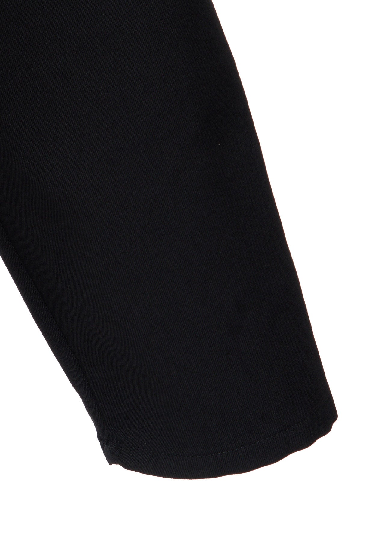 WOOL GABARDINE DRAPE BLOUSE