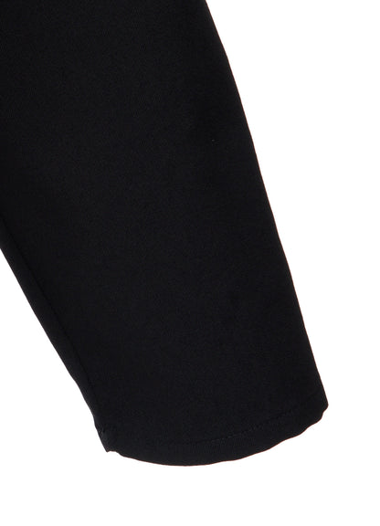 WOOL GABARDINE DRAPE BLOUSE