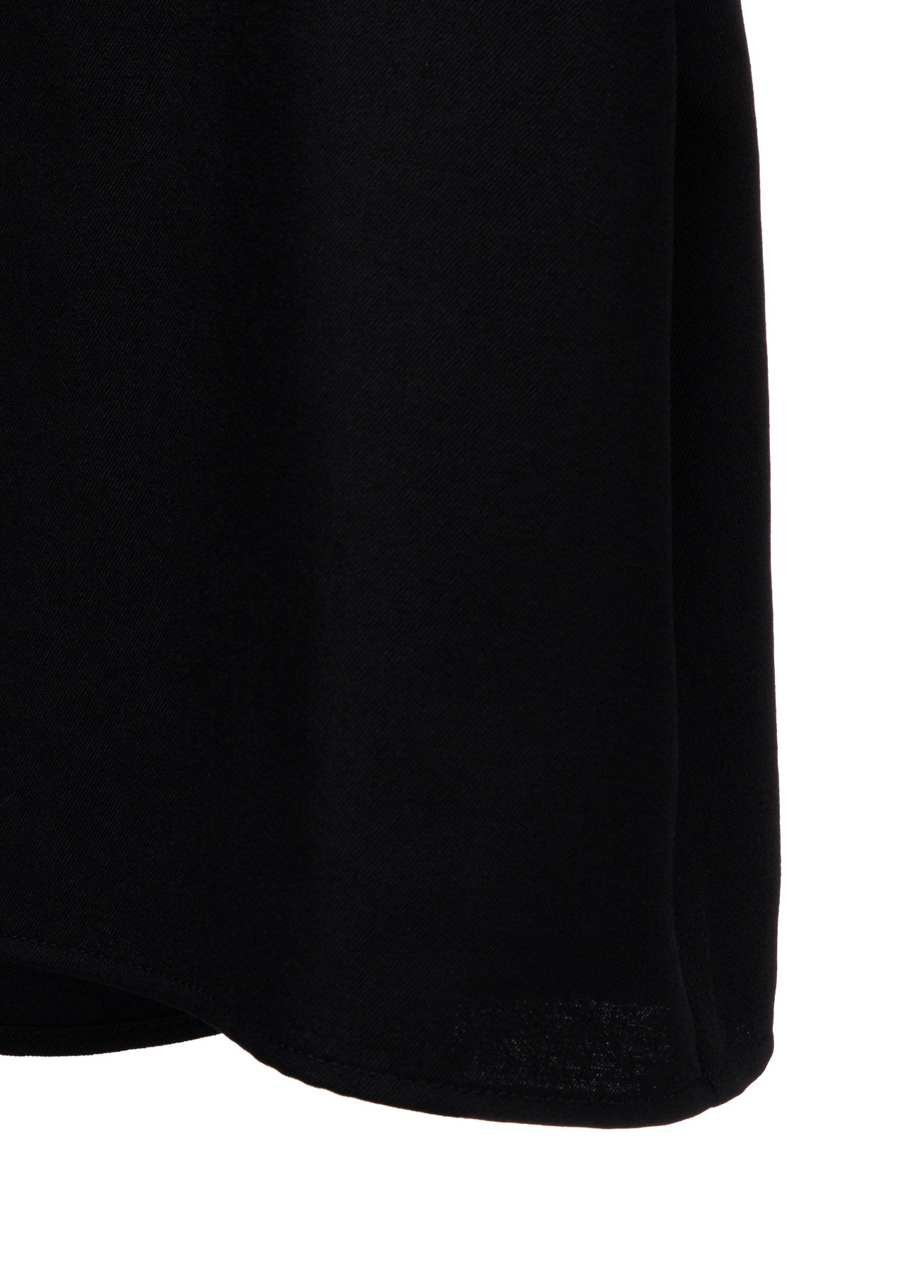WOOL GABARDINE DRAPE BLOUSE