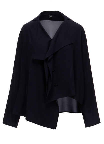 TA/PE GEORGETTE DRAPE BLOUSE