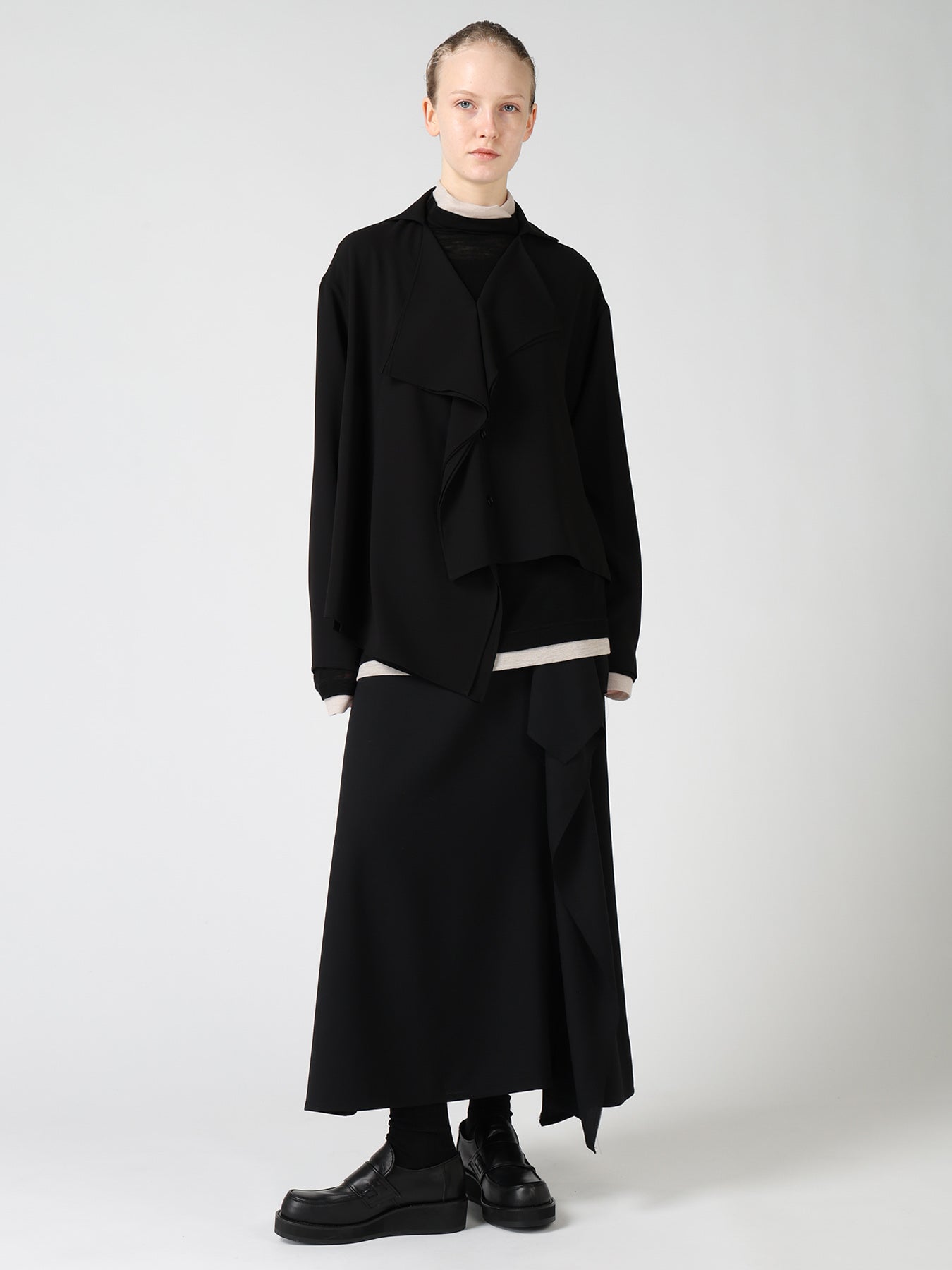 TA/PE GEORGETTE DRAPE BLOUSE – THE SHOP YOHJI YAMAMOTO