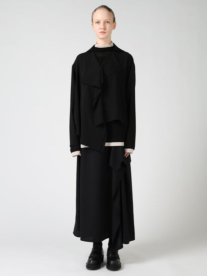 TA/PE GEORGETTE DRAPE BLOUSE