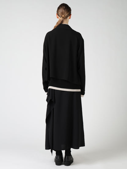 TA/PE GEORGETTE DRAPE BLOUSE