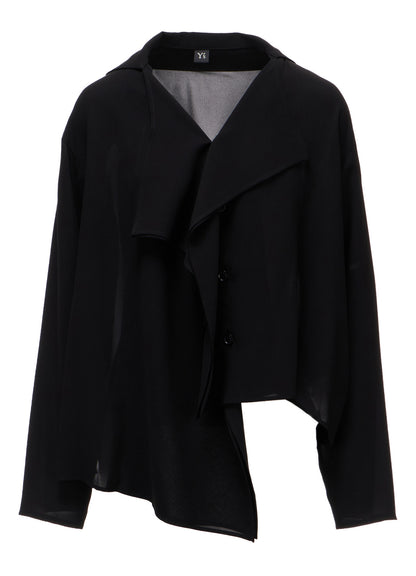 TA/PE GEORGETTE DRAPE BLOUSE