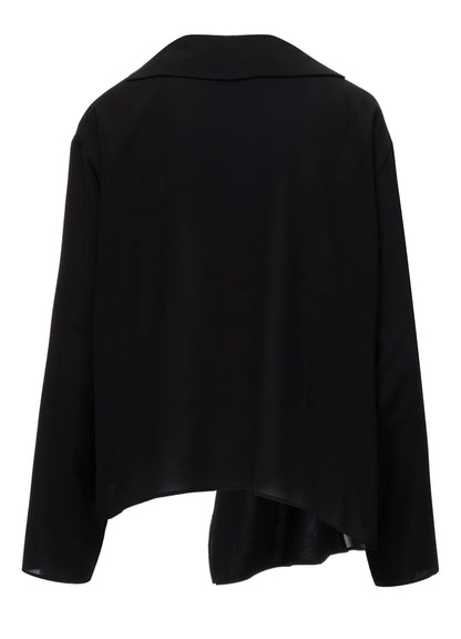 TA/PE GEORGETTE DRAPE BLOUSE