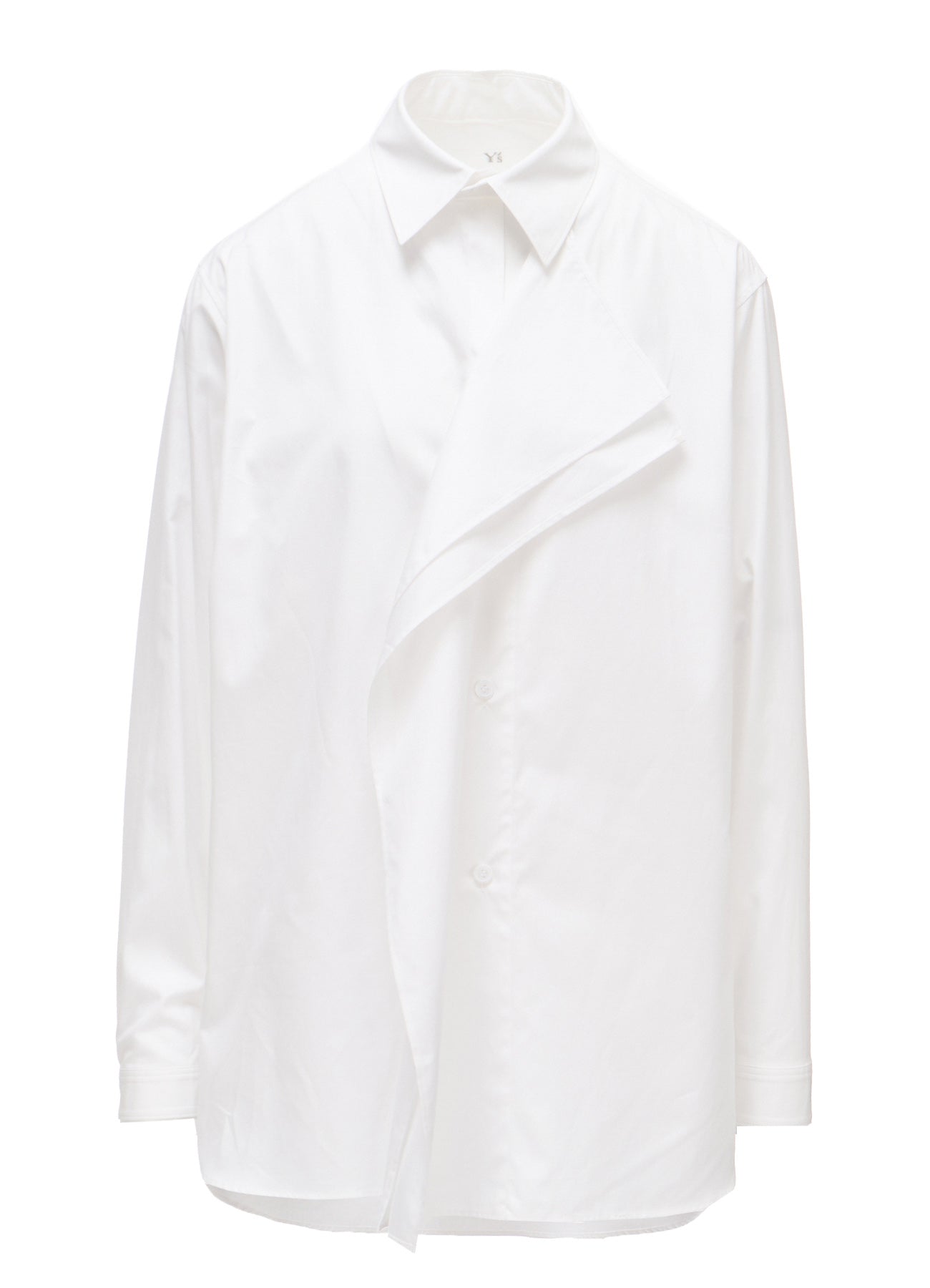 100/2 COTTON BROAD DOUBLE-FRONT GATHERED BLOUSE