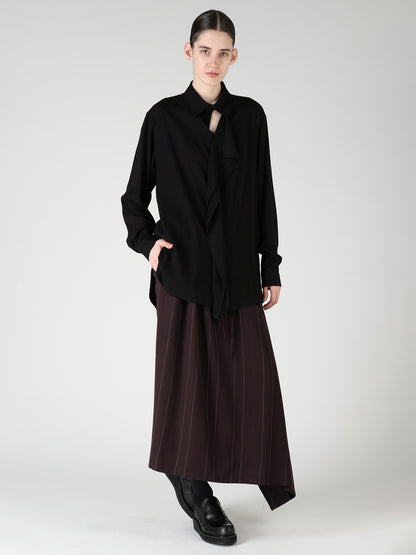 VISCOSE/TRIACETATE BLEND LEFT FRONT CLOTH BLOUSE
