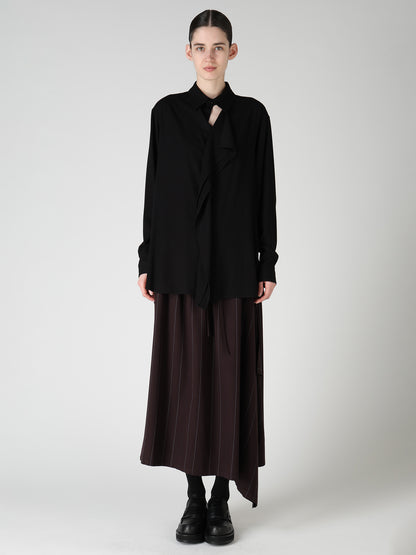 VISCOSE/TRIACETATE BLEND LEFT FRONT CLOTH BLOUSE