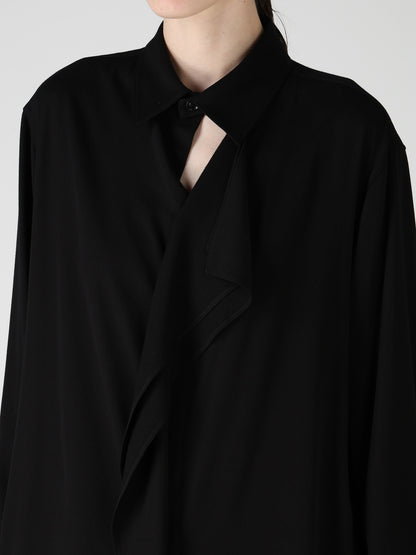 VISCOSE/TRIACETATE BLEND LEFT FRONT CLOTH BLOUSE