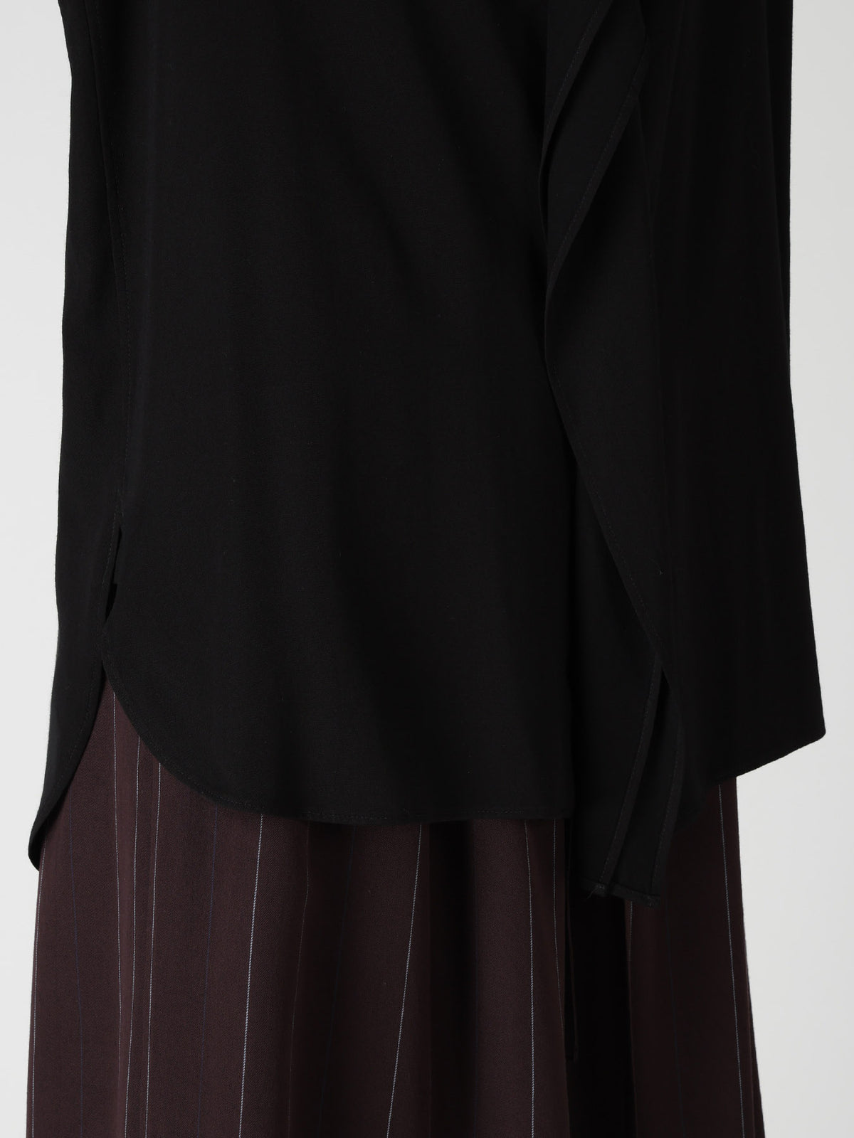 VISCOSE/TRIACETATE BLEND LEFT FRONT CLOTH BLOUSE