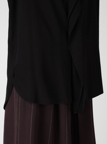 VISCOSE/TRIACETATE BLEND LEFT FRONT CLOTH BLOUSE